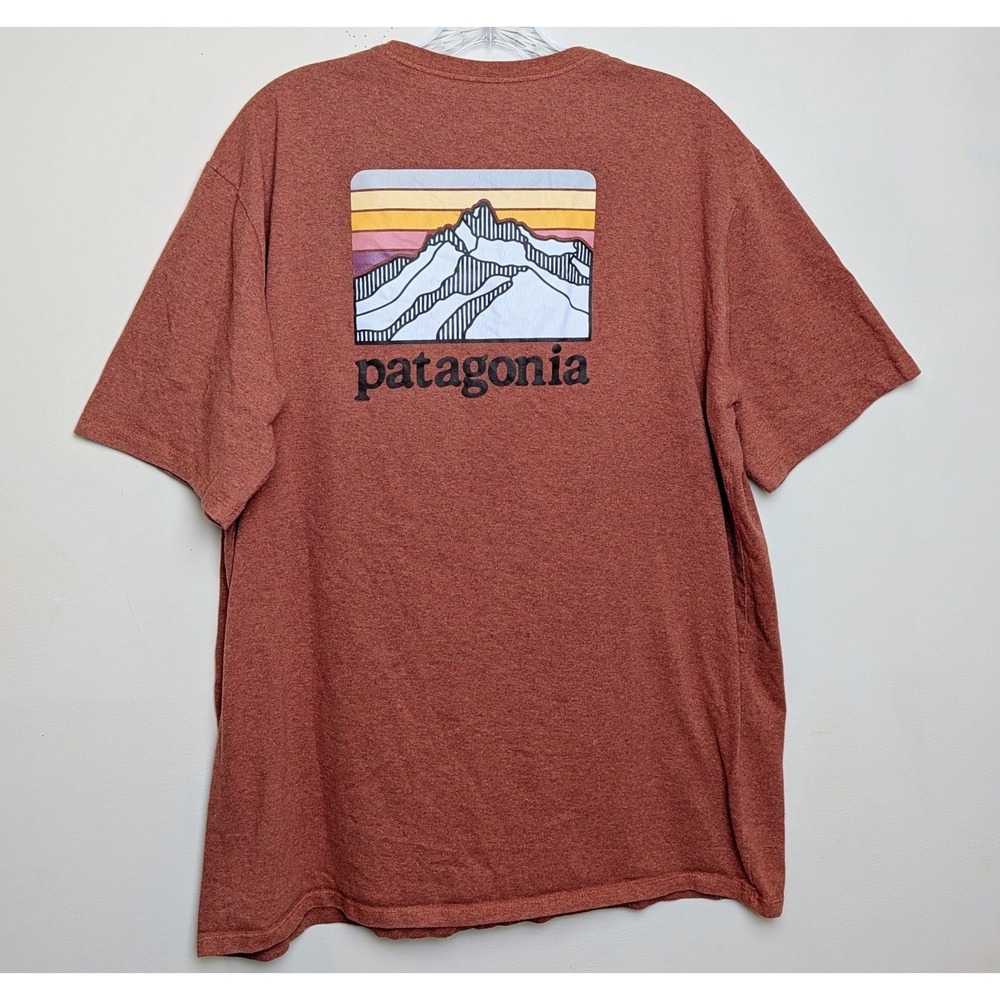 Patagonia P-6 Logo Pocket Firtzroy Responsibili-Tee Logo Shirt Large
